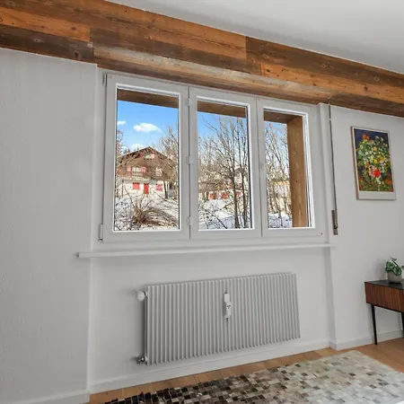 Fraichement Renove A Crans-montana, Vue Imprenable Lejlighed *